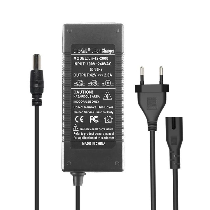 Зарядно устройство за велосипед тротинетки Liitokala, Lii-42-2000, 42V, 2A