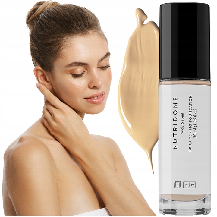 Fond De Ten Iluminator, Nutridome, 03 Vanilla, Cu Particule iluminatoare, Consistenta Crema, Reducerea Fina a Ridurilor, Uniformizeaza Tonul, Acid Hialuronic, Secretul Melcului, 30 ml