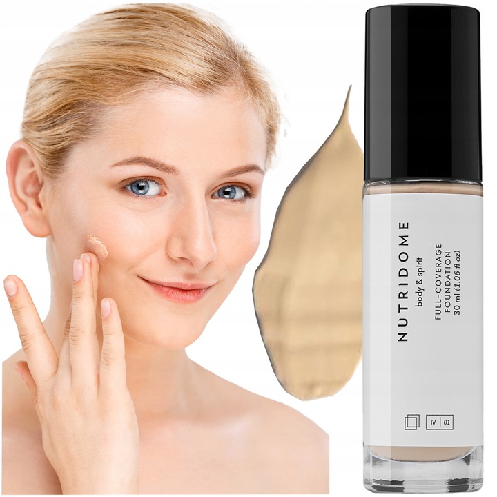 Fond De Ten Usor, Nutridome, 01 Ivory, Matuant, Pentru Ten Deschis, Pentru Toate Tipurile De Piele, Uniformizeaza Tonul, Finish Pudrat, 30 ml