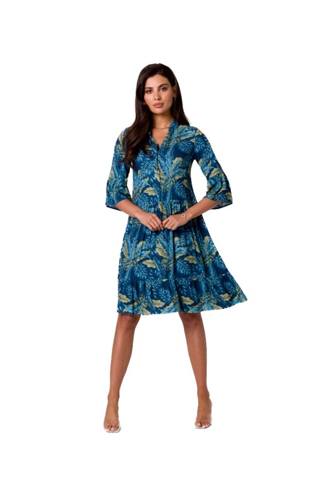 Rochie mini dama, BeWear, Isokane, Albastru inchis