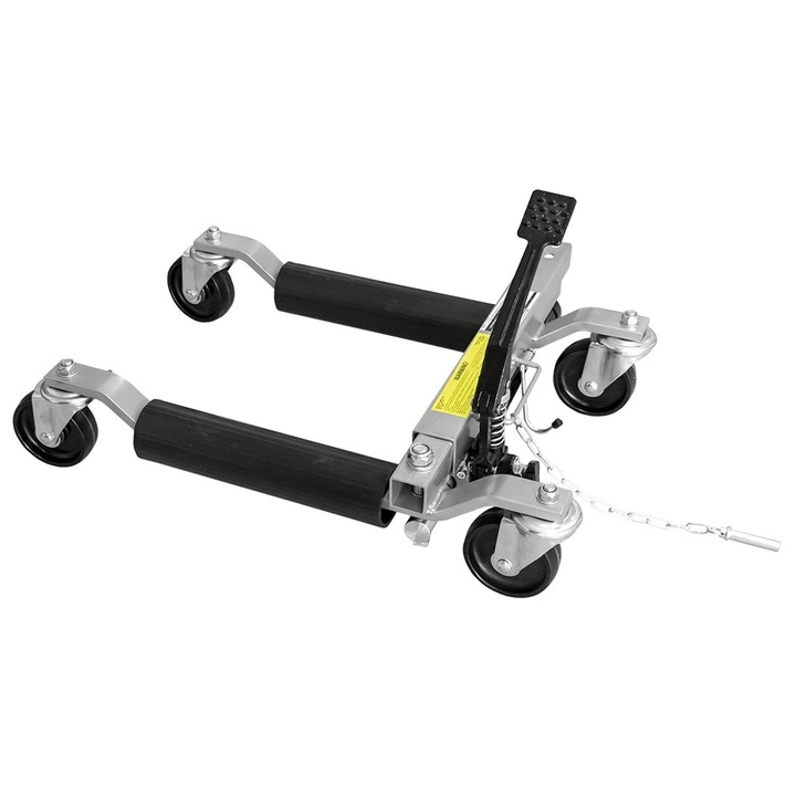 Cric hidraulic pentru pozitionare masini Jbm, capacitate de ridicare 680 kg dimensiuni inchis / deschis 345 x 660 mm, cu pedala