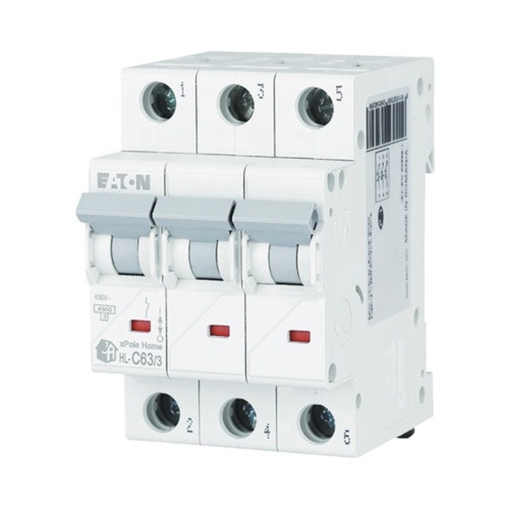 Disjunctor Electric Modular Eaton Xpole Home 3p 63a 4, 5ka, Curba C