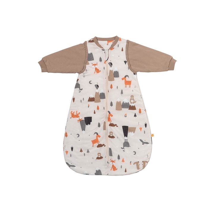 Sac de dormit cu maneca lunga detasabila Mountain Animals 80 cm 2.5 Tog