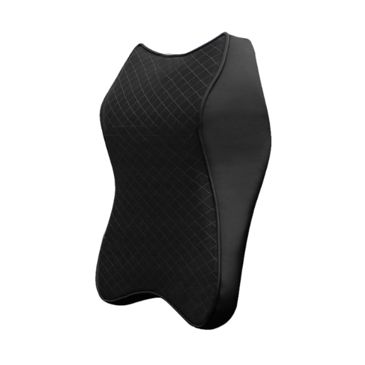 Perna De Suport Pentru Gat, 0.3x9x14.5 cm, Forma Ergonomica, Ofera Suport Excelent Pentru Coloana Vertebrala In Zona Cervicala, Fabricata Din Spuma Cu Memorie, Usor De Montat, Constructie Solida Si Stabila, Negru