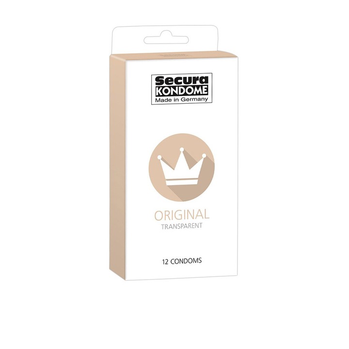 Презервативи Secura Original Transparent, 12 бр