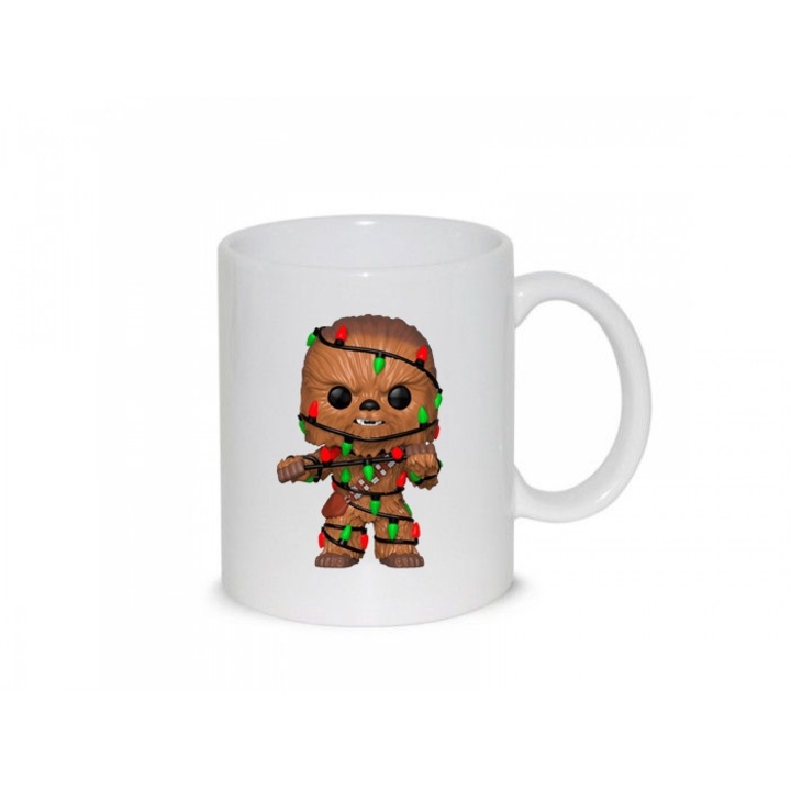 Cana Craciun Chewbacca, termosensibila, 330 ml