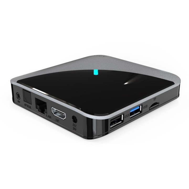 Smart TV Box Mini PC Techstar® A95X F3 Air, RGB, Android 9, 4GB + 32GB ROM, 8K Bluetooth, WiFi 5G, RJ45, Negru