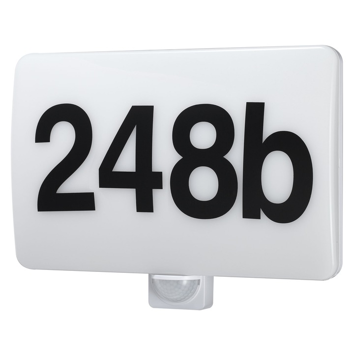 Номер на дом с PIR датчик за движение IP65, MCE466 W