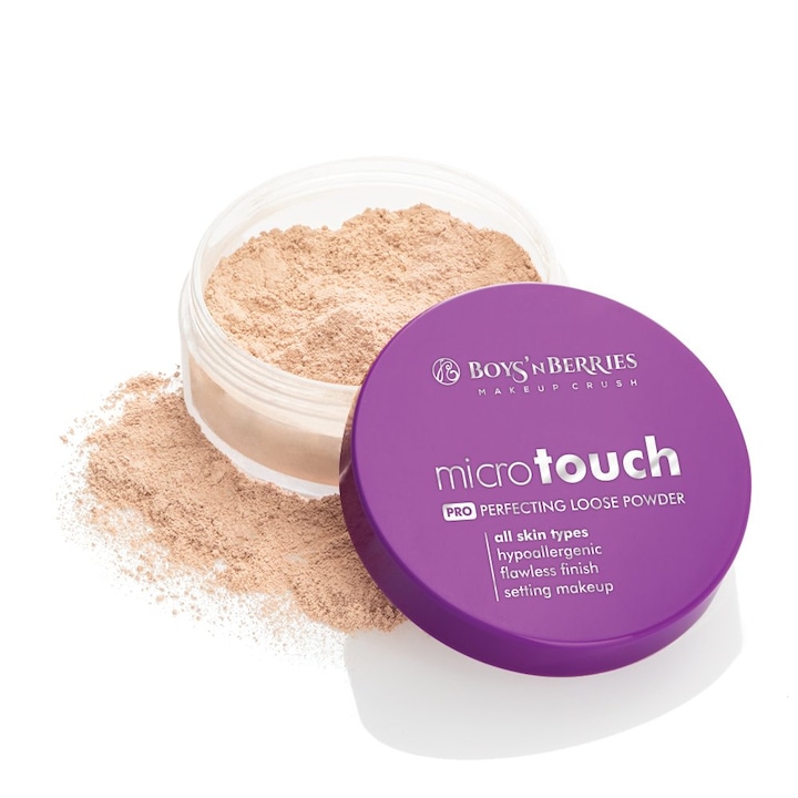 Pudra pulbere Boys`n Berries MicroTouch Perfecting Loose Powder Light 10 g