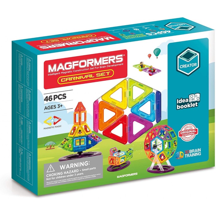 Магнитен конструктор Magformers, Carnival Plus, 48 части