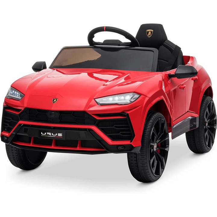 Masinuta electrica pentru copil, Lamborghini Urus 2x 35W 12V 7Ah, culoare Rosie