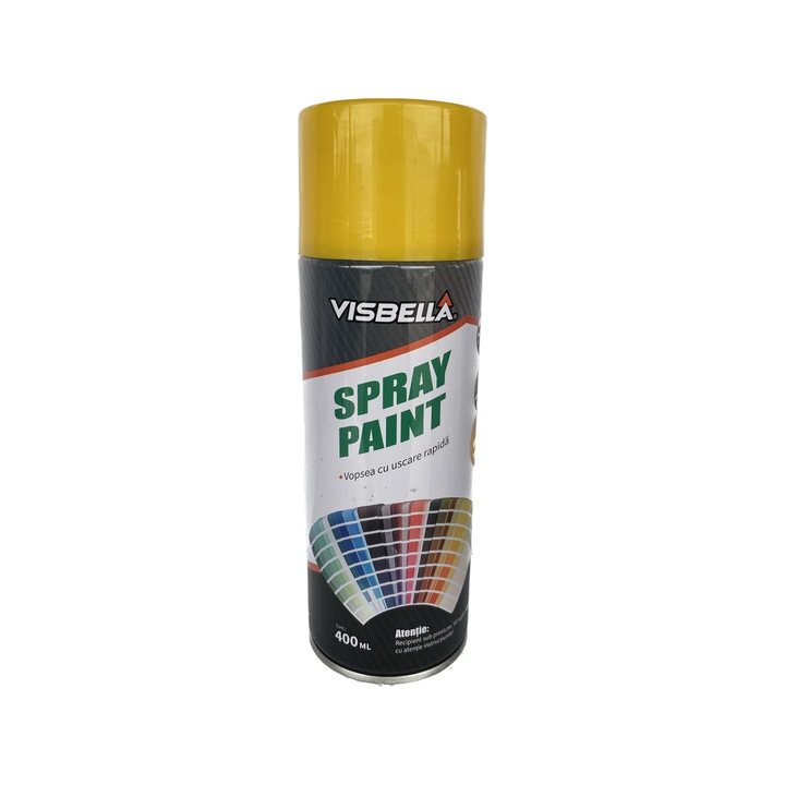 Vopsea aerosol acrilica galben - 400ml Visbella