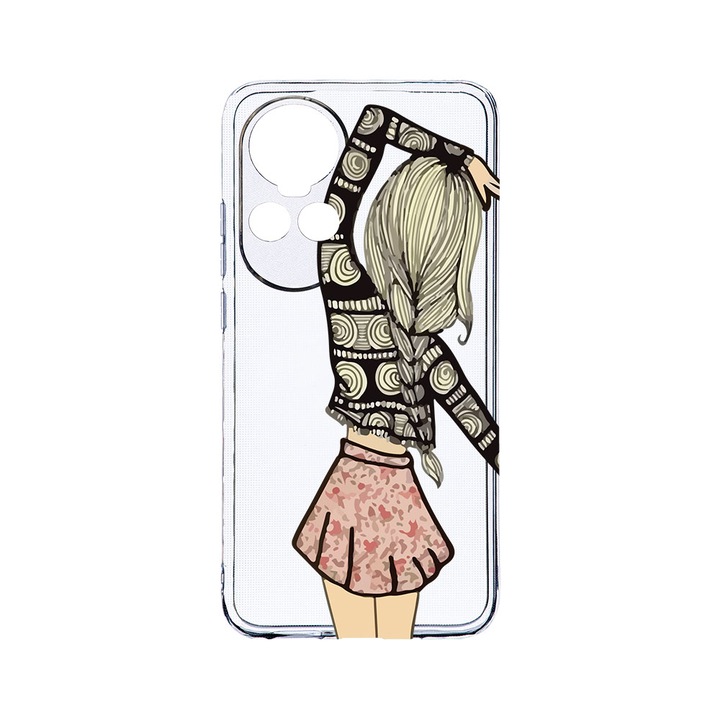 Силиконов калъф BestCase за OPPO Reno 10 Pro 5G, Girl Friend, Camera Protection, Clear Silicon 2MM, Transparent T 188