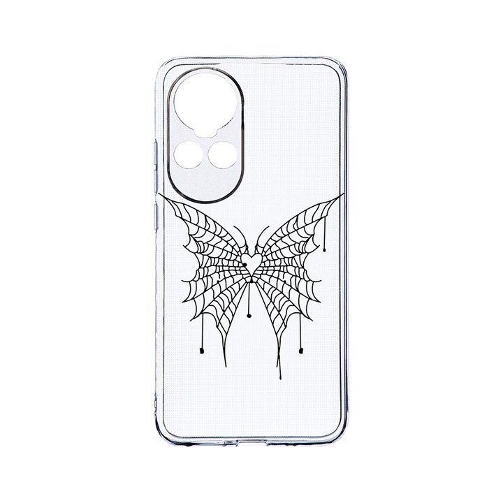 Силиконов калъф BestCase за OPPO Reno 10 Pro 5G, Butterfly, Camera Protection, Clear Silicon 2MM, Transparent T 1042