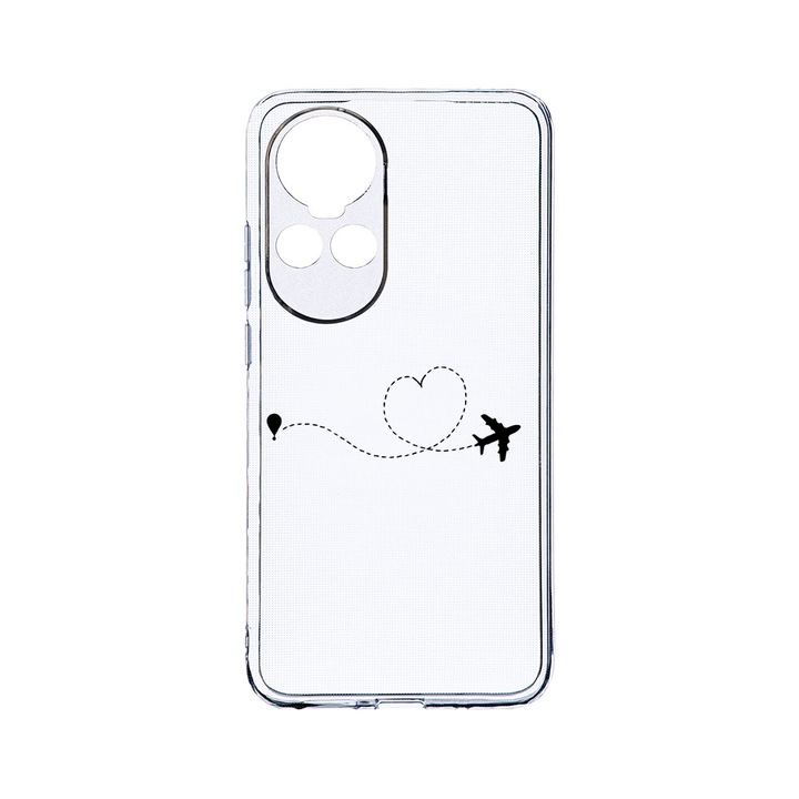 Силиконов калъф BestCase за OPPO Reno 10 Pro 5G, Love To Travel, Camera Protection, Clear Silicon 2MM, Transparent T 746