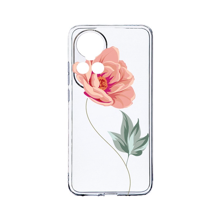 Силиконов калъф BestCase за OPPO Reno 10 Pro 5G, Rose, Camera Protection, Clear Silicon 2MM, Transparent T 127