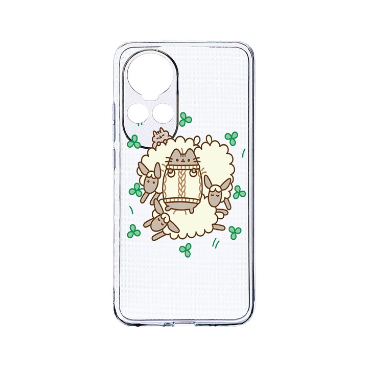 Силиконов калъф BestCase за OPPO Reno 10 Pro 5G, Rabbits - Lambs, Camera Protection, Clear Silicon 2MM, Transparent T 692