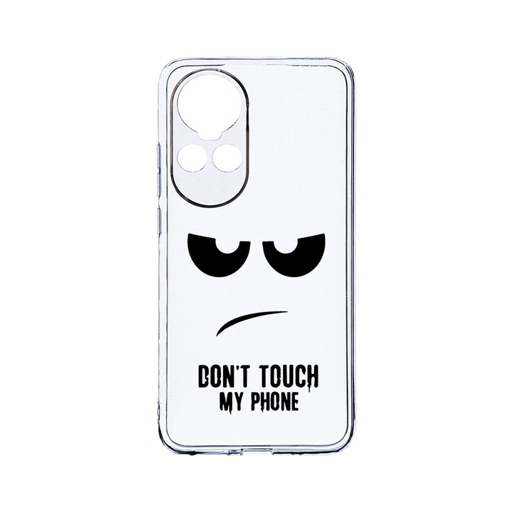 Силиконов калъф BestCase за OPPO Reno 10 Pro 5G, Don’t Touch My Phone, Camera Protection, Clear Silicon 2MM, Transparent T 90