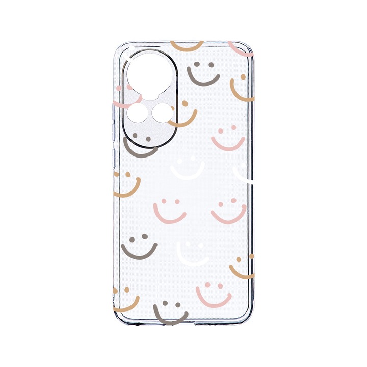 Силиконов калъф BestCase за OPPO Reno 10 Pro 5G, Smile Please, Camera Protection, Clear Silicon 2MM, Transparent T 985