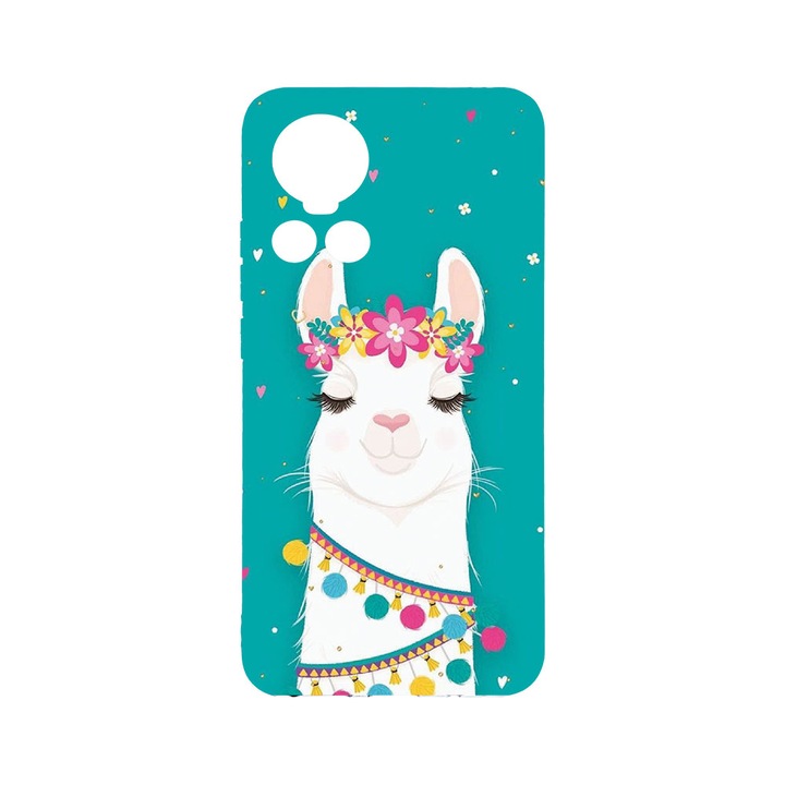 Силиконов калъф BestCase за OPPO Reno 10 Pro 5G, Lovely Lama, Camera Protection, Clear Silicon 2MM, Transparent T 248