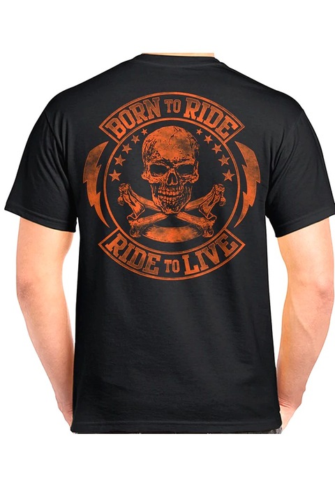 Tricou BIKER ” BIKER BORN TO RIDE”, Rexford, Bumbac, Barbati