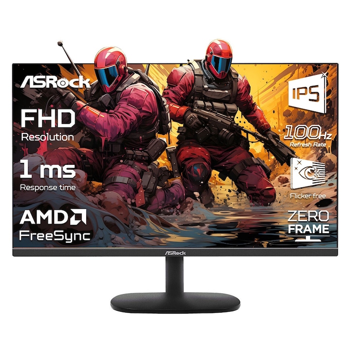 Монитор ASRock Challenger CL27FF, 27", IPS, 1920 x 1080, VGA, 1 x HDMI 1.4