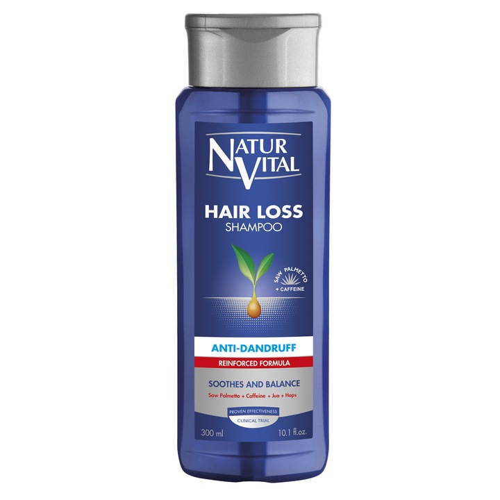 Sampon impotriva caderii parului si prevenirea matretii NaturVital, 300 ml