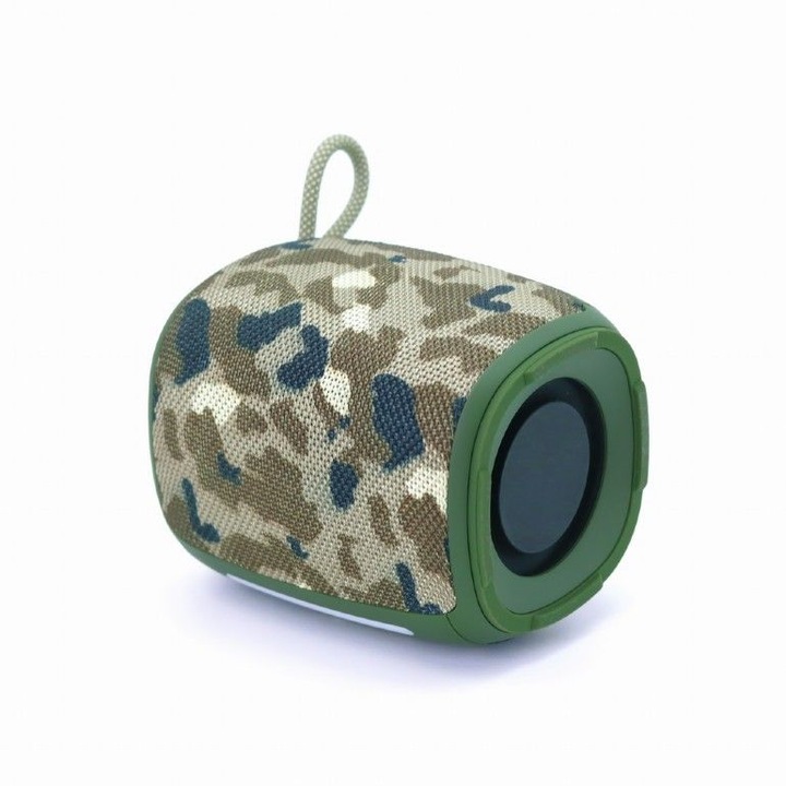Gembird SPK-BT-LED-03-CM Bluetooth Speaker Camo, 229339, Hangszóró