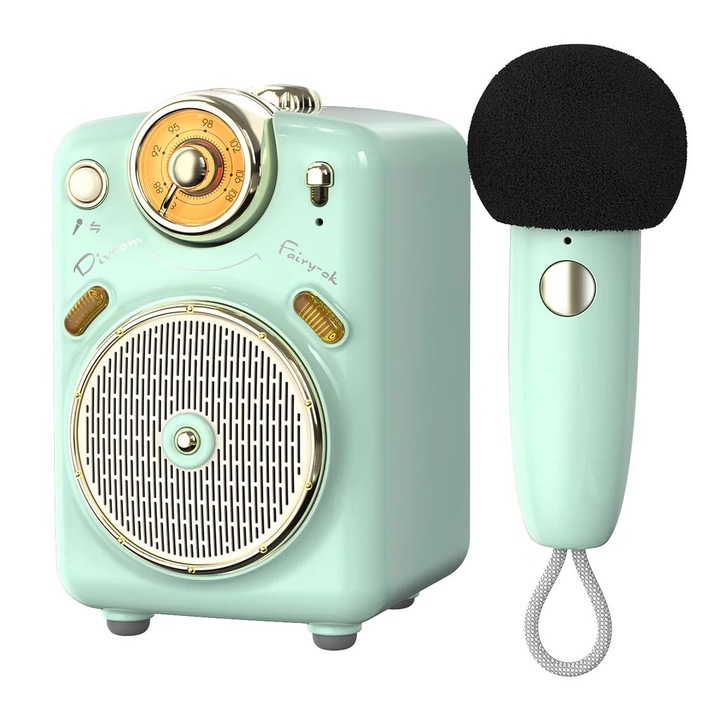Divoom Fairy-OK Bluetooth Hangszóró+Mikrofon Zöld, Hangszóró