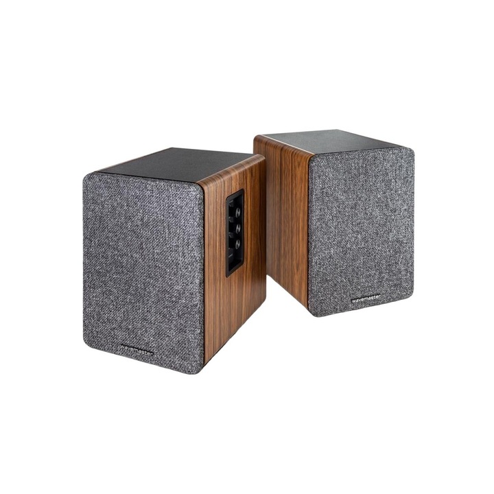 Sistem de difuzoare Bluetooth Wavemaster Base, Lemn/Gri