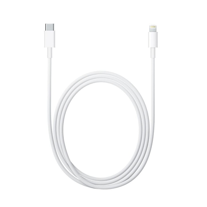 Cablu Apple Lightning la USB-C,1 m, Alb