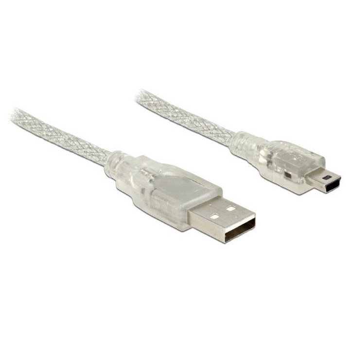 Cablu, DeLock, USB-A/USB-B, 3m, Gri