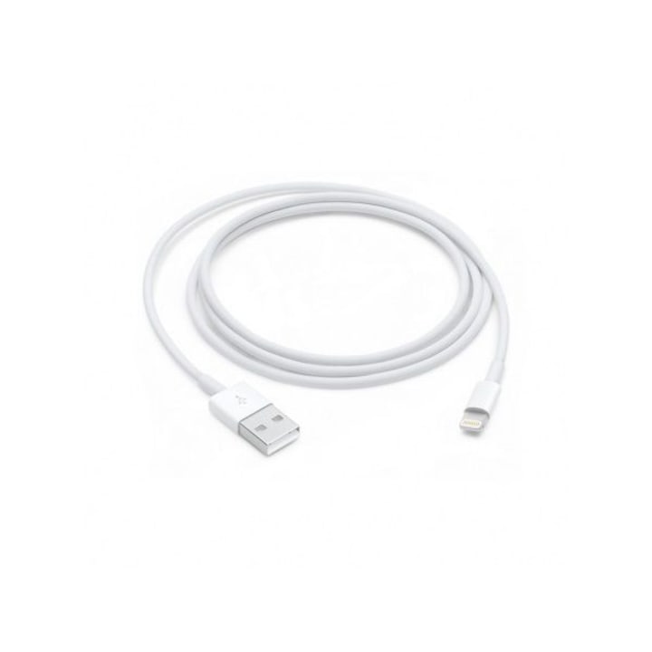 Cablu de date, Apple, Lightning/USB, 1m, Alb