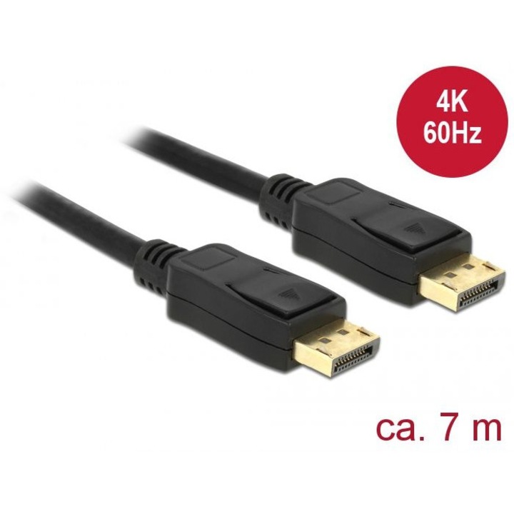 DeLock Displayport 1.2 tata > Displayport tata 4K 60 Hz 7m cablu, cablu