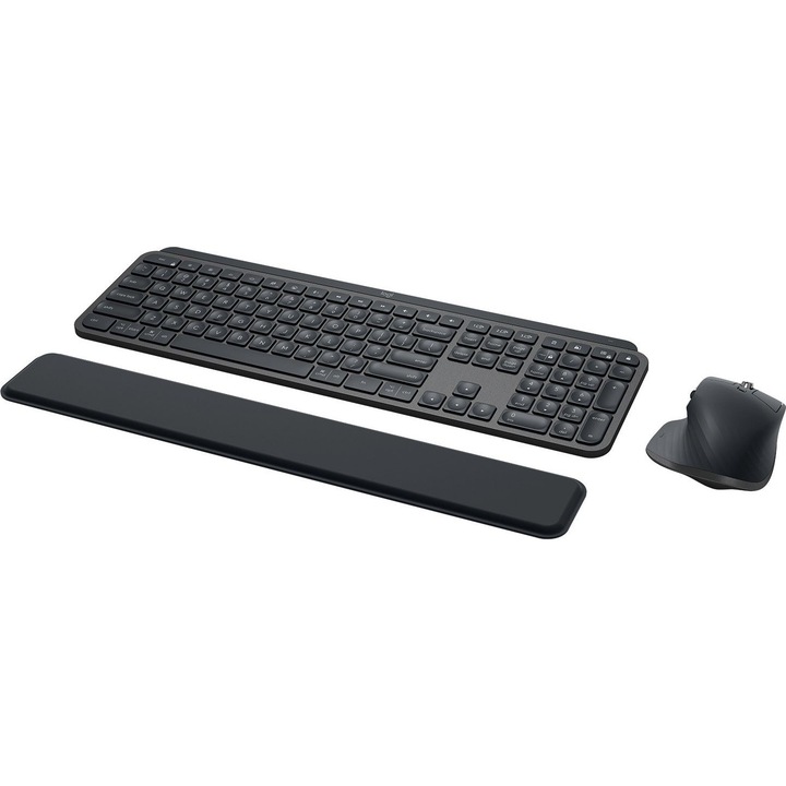 Kit tastatura cu mouse, Logitech Mx Keys, UK, Grafit