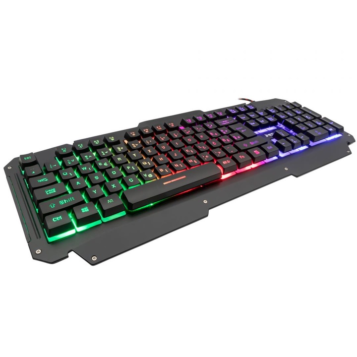 Геймърска клавиатура, MS Elite C330, RGB, USB, черна