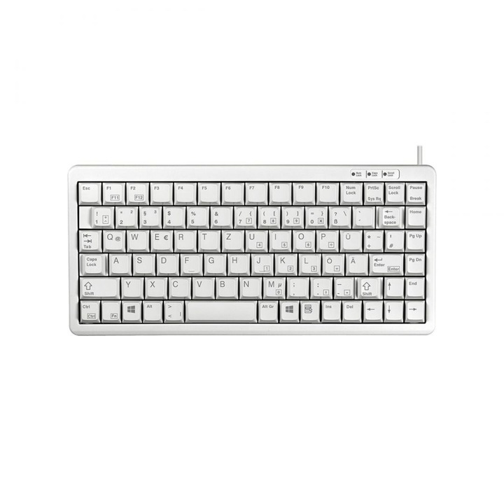 Cherry G84-4100 Compact Keyboard Light Grey UK, 207635, Billentyűzet