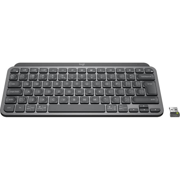 Клавиатура Logitech MX Keys Mini for Business, Wireless, Bluetooth, Lighting, Graphite, ENG