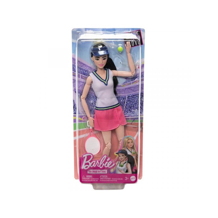 Кукла Барби тенисистка Mattel, Plastic, Multicolor
