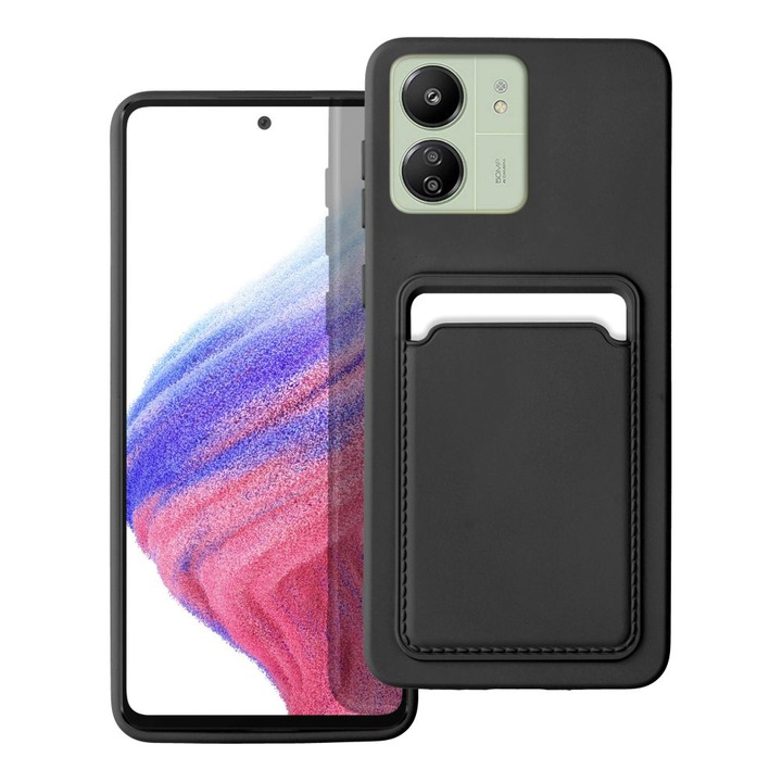 Husa telefon, Tokgalaxis, Pentru Xiaomi Redmi 13C, Negru