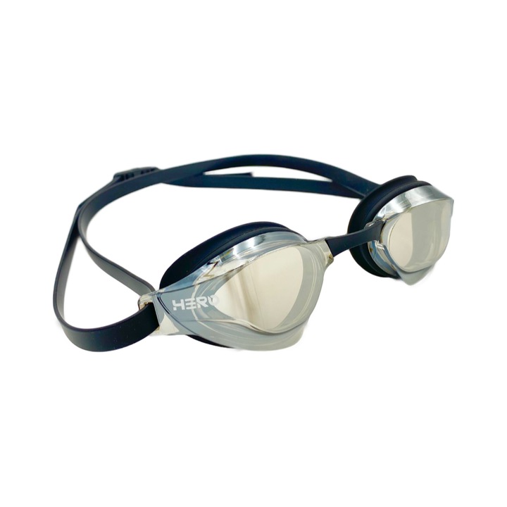 Състезателни очила за плуване HERO Viper, Черен, Сив