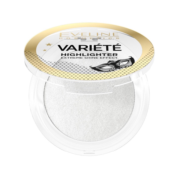 Pudra pentru machiaj Eveline Variete Highlighter Extreme Shine Effect, Nr. 02