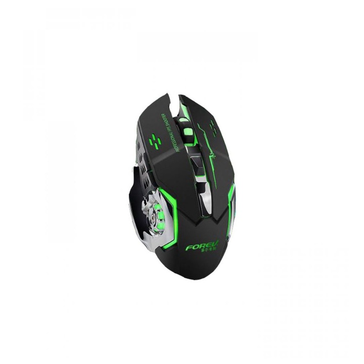 Mouse gaming, Forev, Wireless, Negru