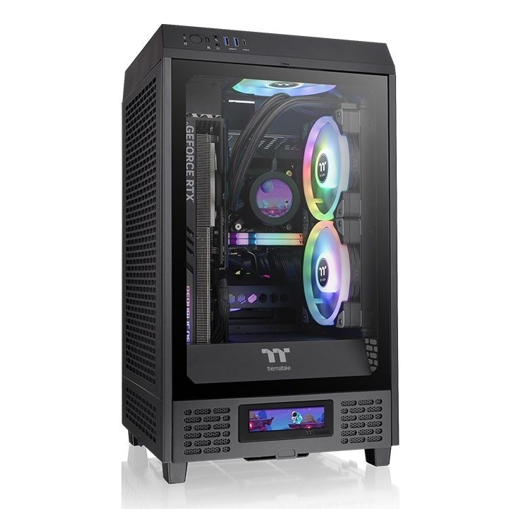 Компютърна кутия, Thermaltake, The Tower 200, черен