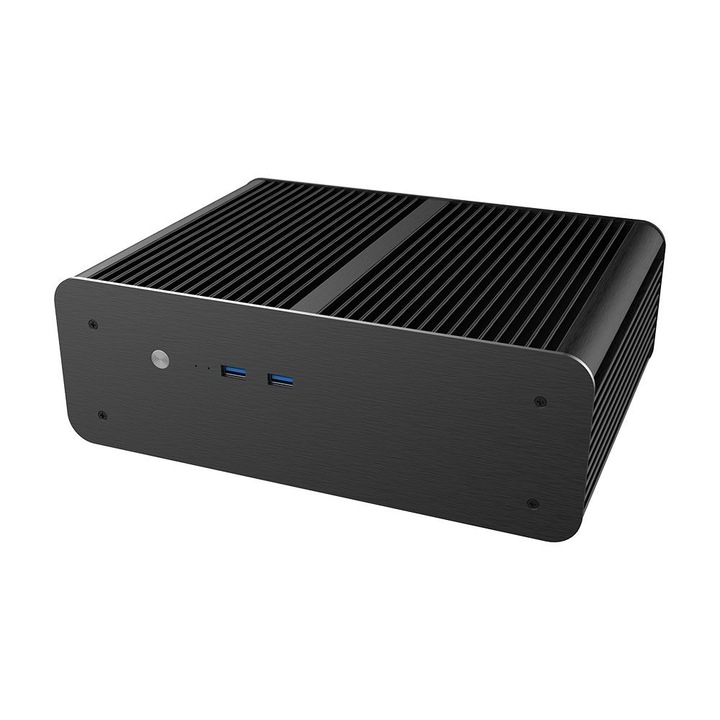 Ház, Akasa, Euler MX Plus, Mini-ITX, 2x2.5", 2xUSB3.0, 272.6x205x92.6 mm, Fekete