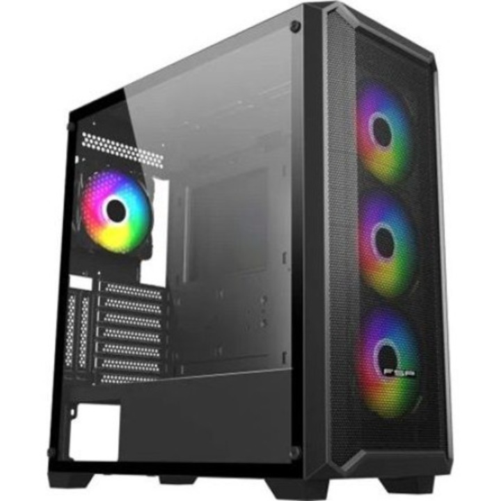 FSP CMT591A RGB Черен прозорец, Корпус
