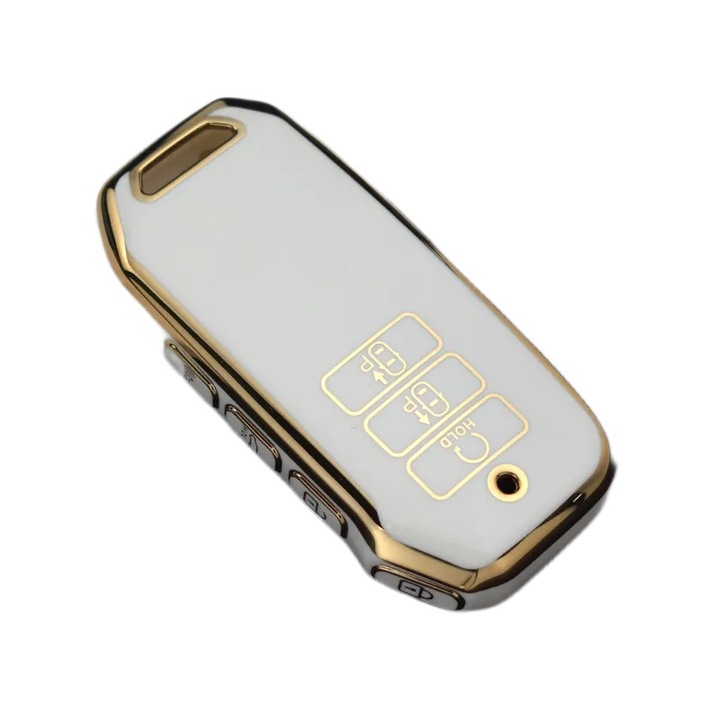 Husa alb pentru cheie 7 butoane Kia Seltos Sportage NQ5 Niro Hybrid Sorento MQ4 2020 2021 2022 EV6 GT-Line K8 V6