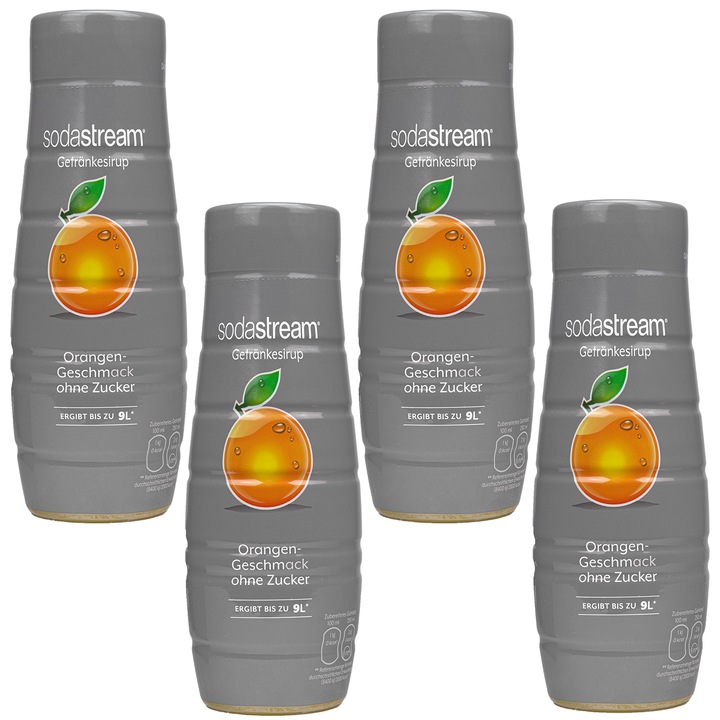 SodaStream Narancs cukormentes szörpkészlet 440 ml, 4 db