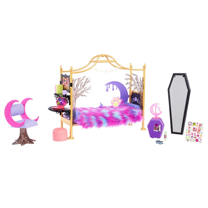 Комплект за игра Mattel Monster High Clawdeen Wolf Bedroom