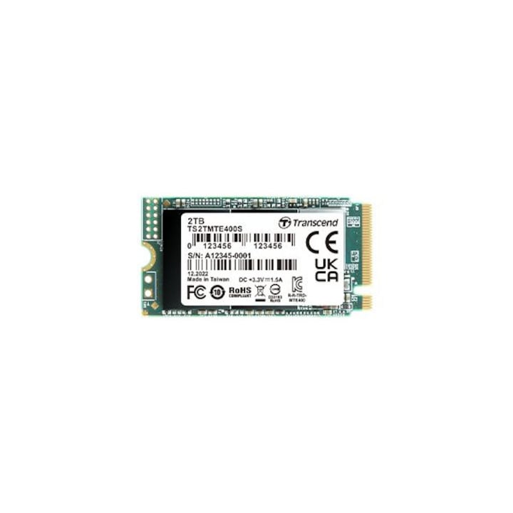 Solid-State Drive, Transcend, SSD, M.2, 2TB, 1700MB/s, 2000MB/s, NVMe, SLC, 2.23 mm, Multicolor